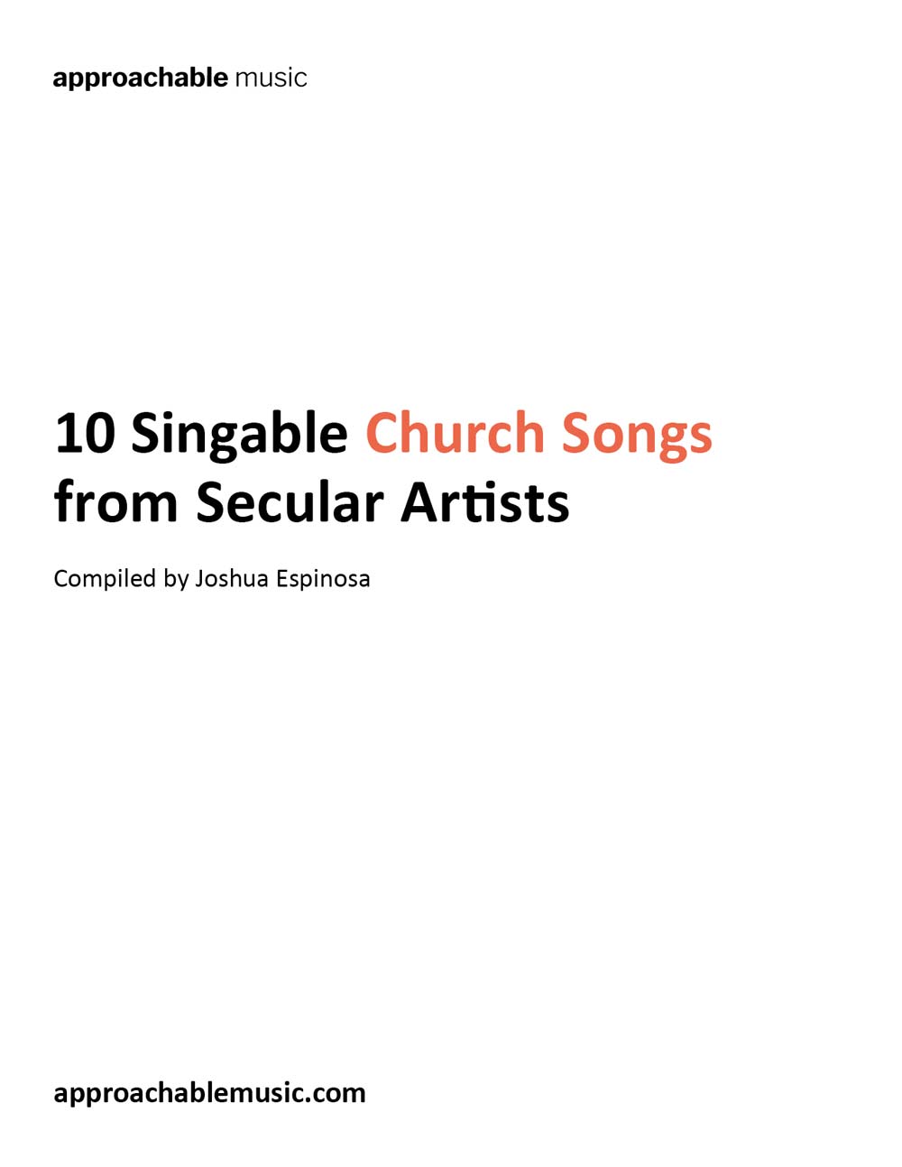 PDF: Sing-along Church Songs by Secular Artists